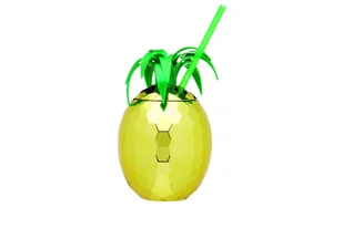 BarCraft ananasowy dzbanek do picia ze słomką - Dzbanki i imbryki - miniaturka - grafika 1