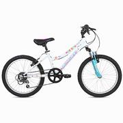 Rowery - Schwinn Klosz 50 cm koła dziewczęcy rower z przednim zawieszeniem, 6 prędkości, biały z motywem kwiatowym dla dzieci (wiek 5 do 8 lat) - miniaturka - grafika 1