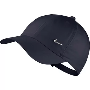 Czapki damskie - Nike, Czapka z daszkiem, Y NK H86 Cap Metal Swoosh AV8055 451, granatowy, rozmiar uniwersalny - grafika 1