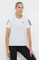 Koszulki sportowe damskie - adidas Performance t-shirt do biegania Own the Run kolor biały - miniaturka - grafika 1