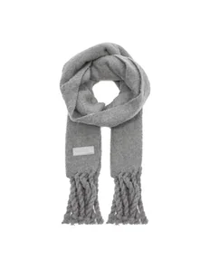 Tommy Hilfiger Szalik Tommy Twist Scarf AW0AW15530 Szary - Apaszki i szaliki damskie - miniaturka - grafika 1