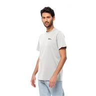Koszulki męskie - Męska koszulka Jack Wolfskin ESSENTIAL T M white - S - miniaturka - grafika 1