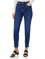 Spodnie damskie - Vila Vinaomi Jo Dbd Hw Mom Noos dżinsy damskie, niebieski (Dark Blue Denim), 44W / 32L - miniaturka - grafika 1