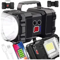 Latarki - Latarka Akumulatorowa Szperacz Powerbank 10Ah 800lm R128 - miniaturka - grafika 1