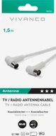 Kable - Kabel zasilający Vivanco Vivanco 48/20 15WW, 1.5 m, IEC, IEC, White - miniaturka - grafika 1