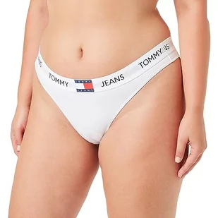 Tommy Jeans Stringi (rozmiary zewnętrzne) białe, biały, M - Majtki damskie - miniaturka - grafika 1