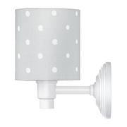 Lampy ścienne - Lamps & Co. Kinkiet z kablem i wtyczką, Lovely Dots Grey - miniaturka - grafika 1