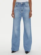 Spodnie damskie - PINKO Jeansy 101733 Niebieski Regular Fit - miniaturka - grafika 1