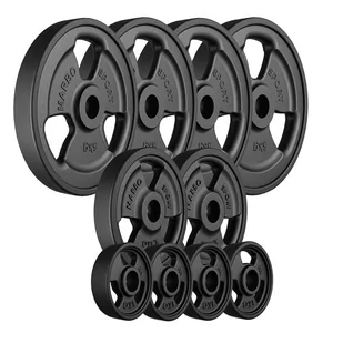 Zestaw obciążeń gumowanych 29kg Marbo Sport - Obciążenia - miniaturka - grafika 1