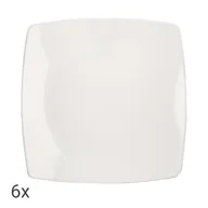Talerze - Talerze płytkie z porcelany Altom Design Regular, 27 cm, 6 sztuk, kremowe - miniaturka - grafika 1
