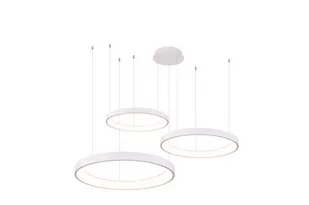 Wisząca lampa Agnes AZ5025 LED 120W pierścienie biała - Lampy sufitowe - miniaturka - grafika 1