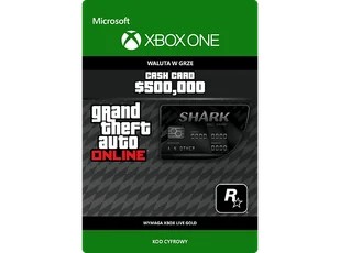 Kod aktywacyjny MICROSOFT Waluta w grze nd Theft Auto Online Bull Shark Cash Card $500,000 - Kody i doładowania cyfrowe - miniaturka - grafika 1
