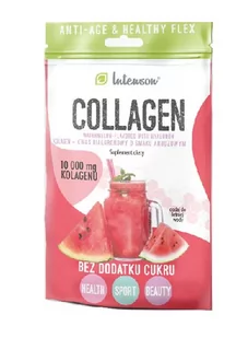 INTENSON Kolagen + kwas hialuronowy + witamina C o smaku arbuzowym, 10,8g - Włosy, skóra, paznokcie - miniaturka - grafika 1