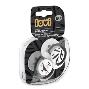 Smoczek dynamiczny Salt&Pepper Lovi 18m+ 2szt. - Smoczki uspokajające - miniaturka - grafika 1