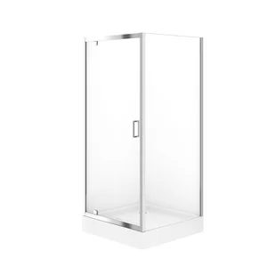 Kabina prysznicowa Cersanit Iva 90X90 kwadratowa z brodzikiem Tako 90X90X16 S166-246 - Kabiny prysznicowe - miniaturka - grafika 1