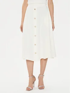 Rinascimento Spódnica midi CFC0118363003 Écru Regular Fit - Spódnice - miniaturka - grafika 1