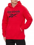 Bluzy męskie - Bluza Męska Reebok Z Kapturem Im3281 Kangurka Bawełniana M - miniaturka - grafika 1