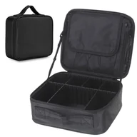 Kosmetyczki, organizery i kuferki - Kosmetyczka Kuferek Organizer na Kosmetyki Kufer Etui Make Up Duża Pojemna - miniaturka - grafika 1