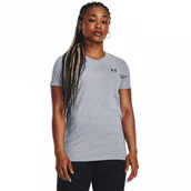 Koszulki i topy damskie - Damski t-shirt z nadrukiem Under Armour UA W Sportstyle LC SS - szary - miniaturka - grafika 1