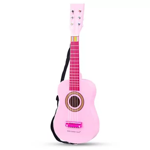 New Classic Toys Gitara różowa - Instrumenty muzyczne dla dzieci - miniaturka - grafika 1