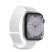 Akcesoria do smartwatchy - PURO Nylon Sport - Pasek do Apple Watch 42/44/45/49 mm (Biały) - miniaturka - grafika 1