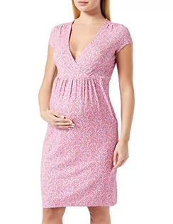 Sukienki ciążowe - Noppies Maternity damska sukienka Bayamo z krótkim rękawem All Over Print, Cyclamen-N072, L, Cyclamy - N072, 40 - grafika 1