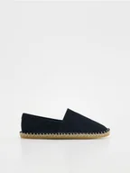 Espadryle damskie - Reserved - Zamszowe espadryle - granatowy - miniaturka - grafika 1