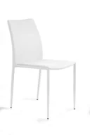 Krzesła - Krzesło DESIGN białe tkanina - miniaturka - grafika 1