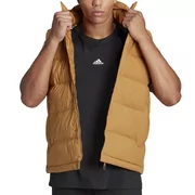 Bezrękawnik adidas Helionic Hooded Down Vest HG6275 - brązowy - Adidas