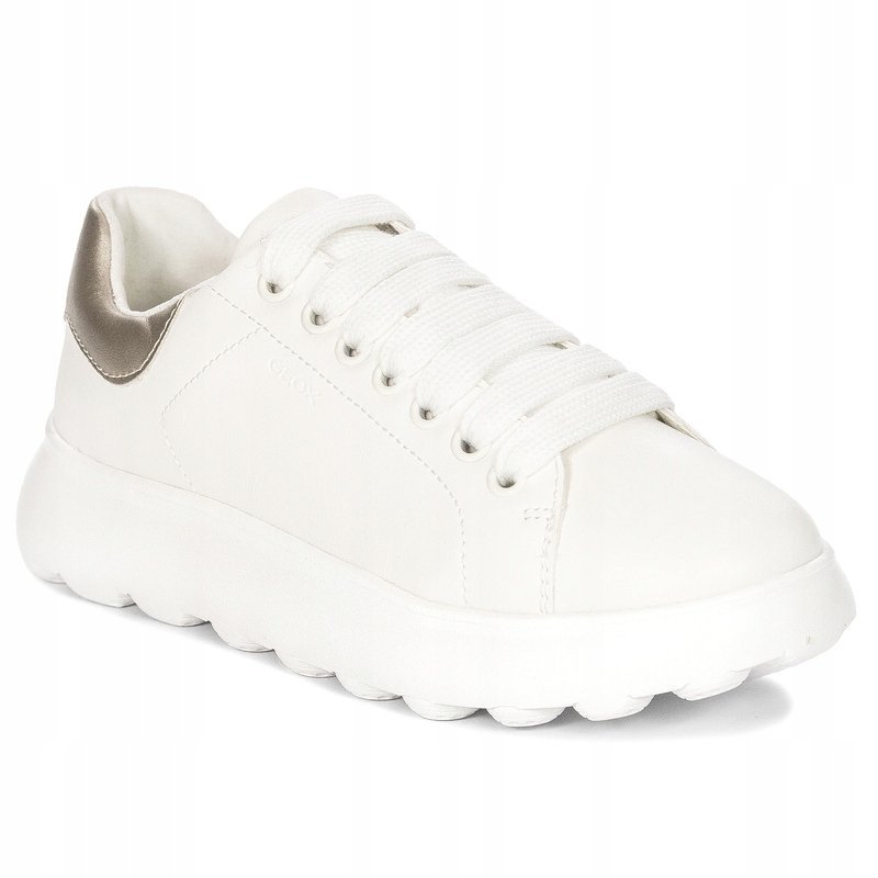 Geox Sneakersy Na Platformie Białe J55MRA 000BC r.35