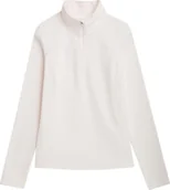 Bluzy damskie - Bluza polarowa damska 4F F031 kremowa 4FAW23UFLEF031 12S-2XL - miniaturka - grafika 1