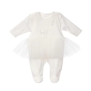 BGL-36731I Pajac Karmen, ecru 74 - Pajacyki dla niemowląt - miniaturka - grafika 1