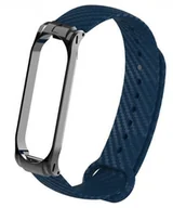 Akcesoria do smartwatchy - OPASKA ZAMIENNA DO XIAOMI MI BAND 3/4 CARBON - miniaturka - grafika 1