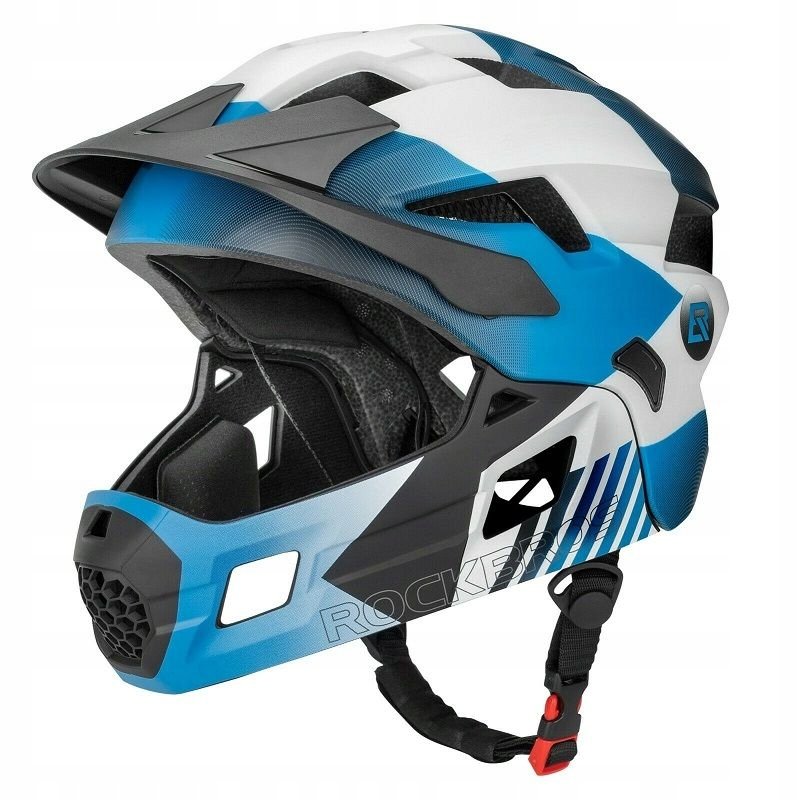 Dziecięcy kask rowerowy enduro Mtb Full Face szczękowy 53-57 Rockbros