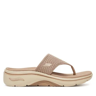 Japonki Skechers Go Walk Arch Fit 2.0 Sandal-Carrie 140861/TPE Beżowy - Klapki i japonki damskie - miniaturka - grafika 1