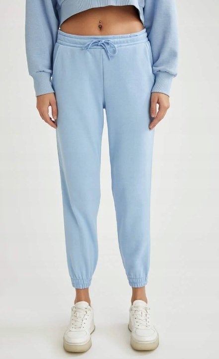 Defacto Spodnie Dresowe Damskie Niebieska Gładkie Basic Xl 3H2G5_A* T1A