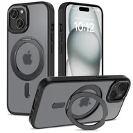 Etui i futerały do telefonów - Etui TECH-PROTECT MagRing MagSafe do Apple iPhone 15 Czarny Matowy - miniaturka - grafika 1