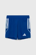 Spodnie i spodenki dla chłopców - adidas Performance szorty dziecięce TIRO 23 SHO kolor niebieski regulowana talia - miniaturka - grafika 1