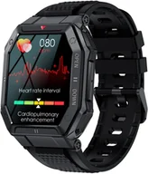 Smartwatch - GlacierX Trail Black GX-TC55 Czarny - miniaturka - grafika 1