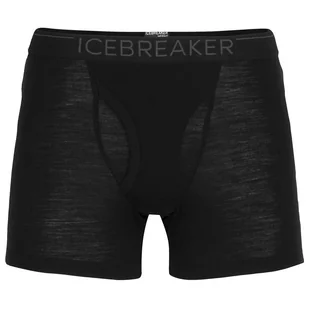 Męskie bokserki Icebreaker 175 Everyday Boxers wFly Rozmiar: XXL / Kolor: czarny - Majtki męskie - miniaturka - grafika 1