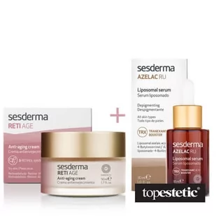Sesderma Azelac RU + Reti Age ZESTAW Serum liposomowe 30 ml + Krem przeciwzmarszczkowy 50 ml - Zestawy kosmetyków damskich - miniaturka - grafika 1