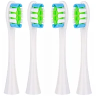Końcówki do szczoteczek elektrycznych - 4x końcówki BIAŁE do szczoteczki sonicznej Oclean SE / X / X PRO / X PRO Elite / X PRO Digital / X10 / One / Air / Z / F1 / FLOW / Endurance - Reptila - miniaturka - grafika 1