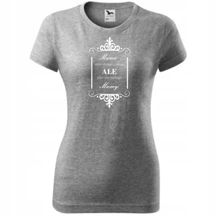 Damska Koszulka na Dzień Mamy Mama może zastąpić każdego Prezent dla Mamy ciemnoszary melanż XL - Koszulki i topy damskie Damska Koszulka na Dzień Mamy Mama może zastąpić każdego Prezent dla Mamy ciemnoszary melanż XL - Koszulki i topy damskie - miniaturka - grafika 1