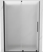 Ścianki i drzwi prysznicowe - Mexen Velar drzwi prysznicowe rozsuwane 130 cm, szron, czarne - 871-130-000-31-70 - miniaturka - grafika 1