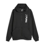 Bluzy sportowe męskie - Bluza męska PUMA Fit Double Knit FZ Hoodie - miniaturka - grafika 1