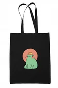 Torebki damskie - TORBA Shopper żabka żaba Torba Bawełniana Eko 5 - miniaturka - grafika 1