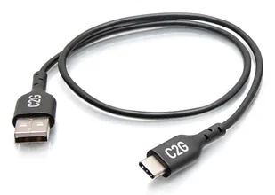 C2G C2G28884 kabel USB USB 2.0 0,46 m USB C USB A Czarny C2G28884 - Kable komputerowe i do monitorów - miniaturka - grafika 1