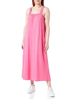Sukienki - ONLY Women's ONLMAY S/L Mix Dress JRS letnia sukienka, Shocking Pink, L, Shocking Pink, L - grafika 1