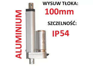 SIŁOWNIK ELEKTRYCZNY 12V SILNIK LINIOWY 100mm 700N - Napędy i siłowniki do bram - miniaturka - grafika 1