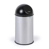 Pojemniki i kosze gastronomiczne - ALDA Kosz z otwieraniem typu PUSH 20 l, połysk |  Clean World 605 - miniaturka - grafika 1